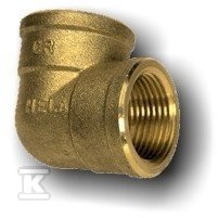 Kolano mosiężne 90st. HELA-V 65/90 GW 2 1/2″ PN10, do rur preizolowanych Pex/PE, oznaczenie: V 65 61206500300T
