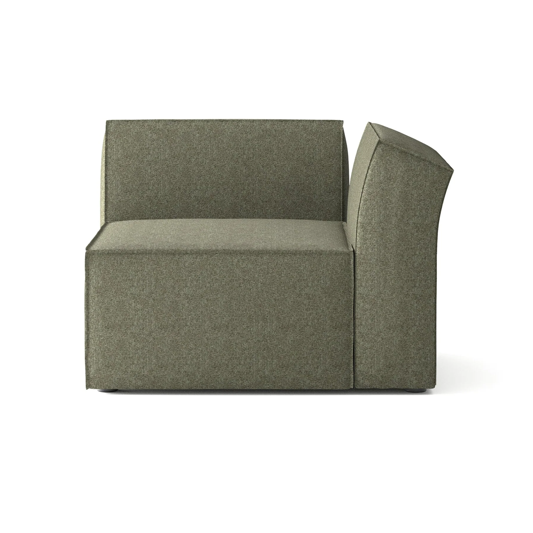 Sofa modułowa ANDO – moduł prawostronny zielony
