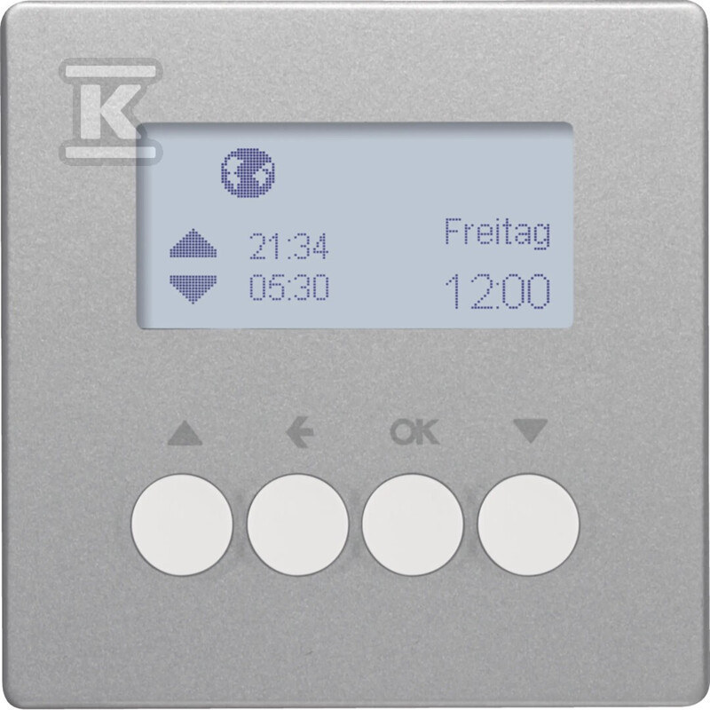 Łącznik czasowy do sterowników załączających i mechanizmów zasilających, alu aksamit, lakierowany, quicklink, Q.X KNX RF 85745224