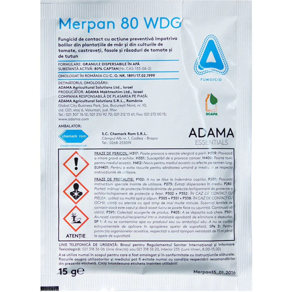 Merpan 80 WDG – fungicid de contact multispecific