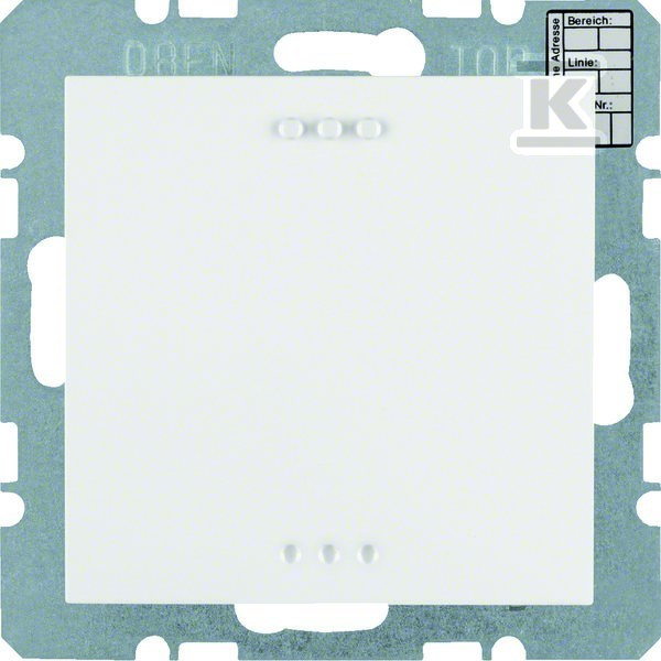 Czujniki CO2 i wilgotności z regulacją temperatury biały połysk, KNX B.KWADRAT/B.3/B.7 75441359