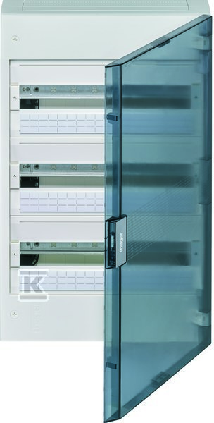 Rozdzielnica natynkowa 3x18M IP40, drzwi transparentne VB318TB