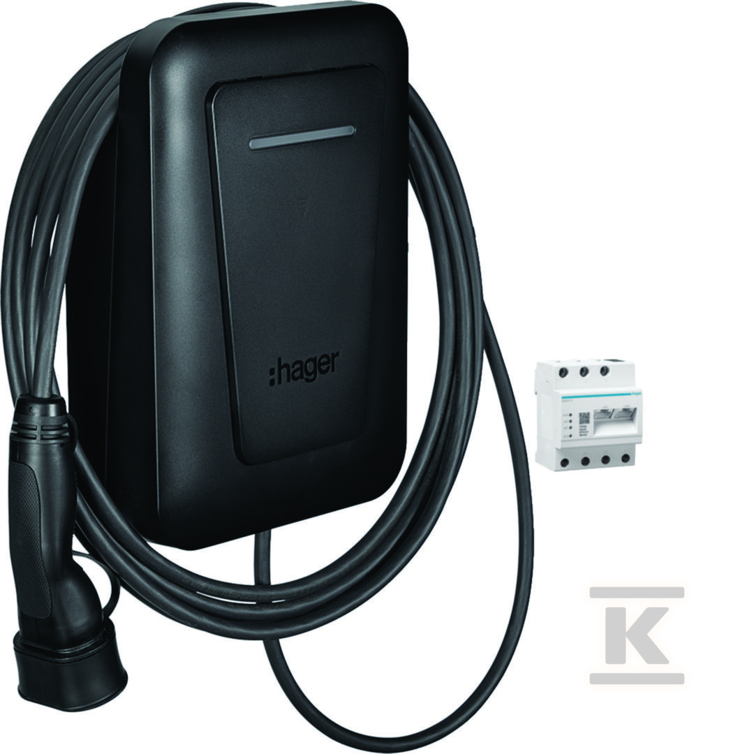 Stacja ładowania EVCS witty plus, 22kW, 1/3f, MID, OCPP + EMC, kabel 6,5m T2 XVL122CFL