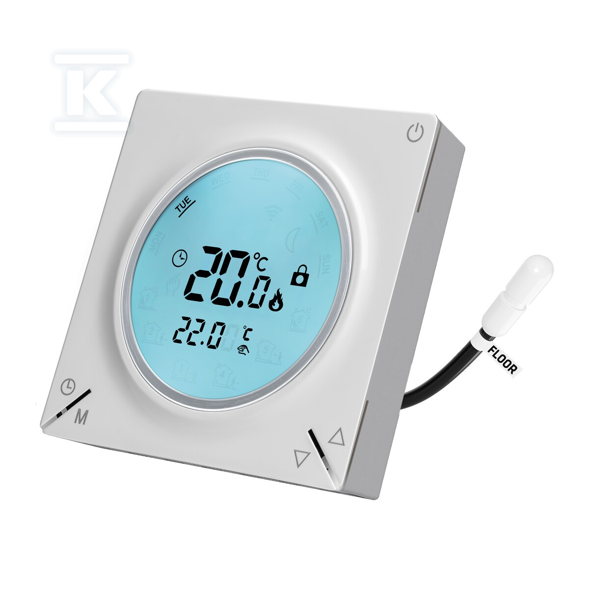 Termostat programowalny HD-T300.W z komunikacją Wi-Fi – biały HD-T300.W.WI-FI