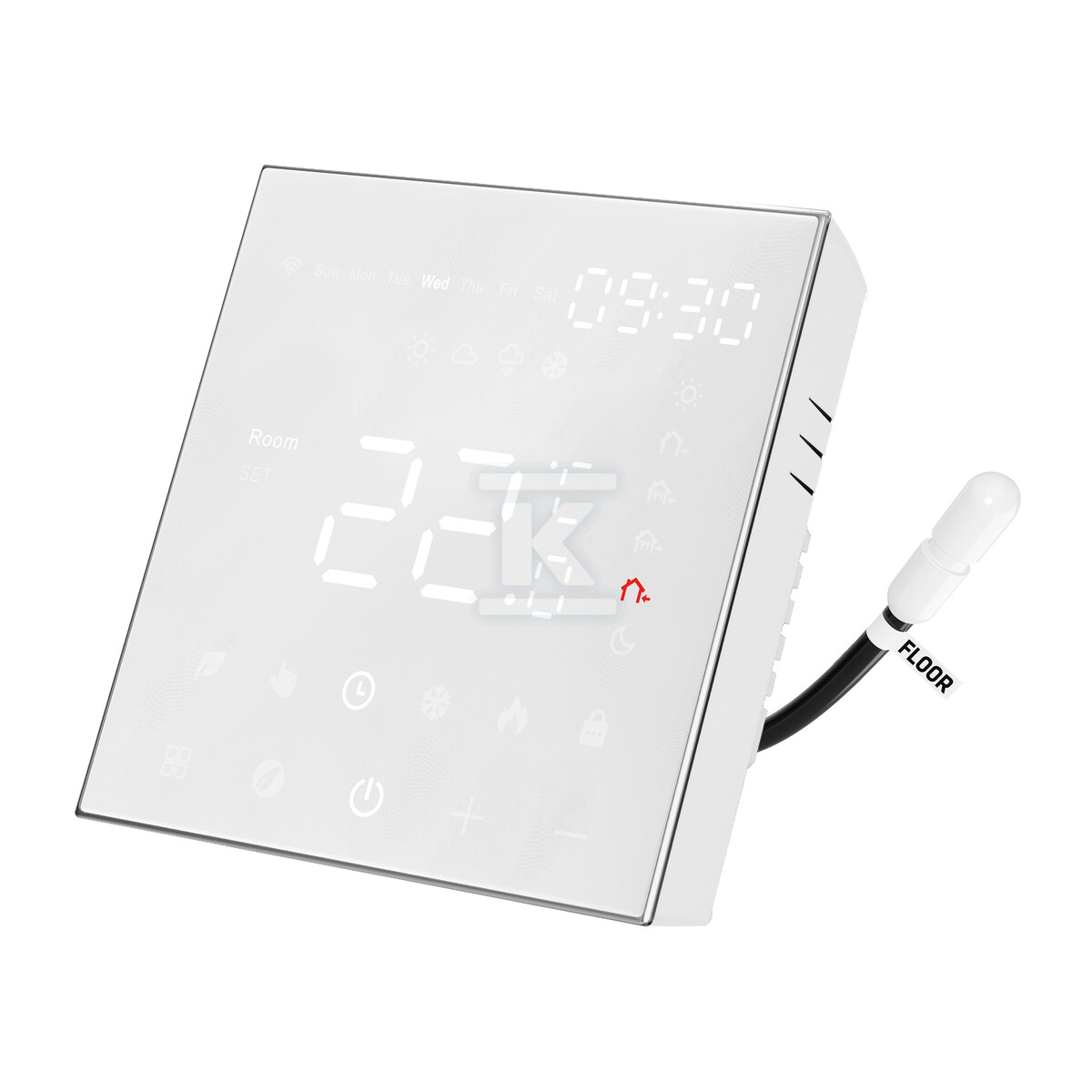 Termostat programowalny HD-T400.W z komunikacją Wi-Fi – biały HD-T400.W.WI-FI