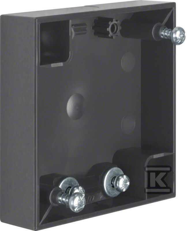 Puszka natynkowa 1-krotna płaska, antracyt, INTEGRO FLOW 911522555