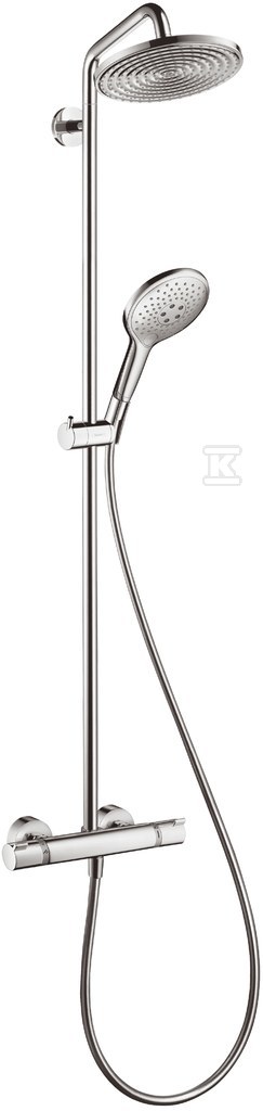 Zestaw prysznicowy z deszczownicą Hansgrohe Raindance Select 240, 1 strumieniowy DN15 chrom 27115000