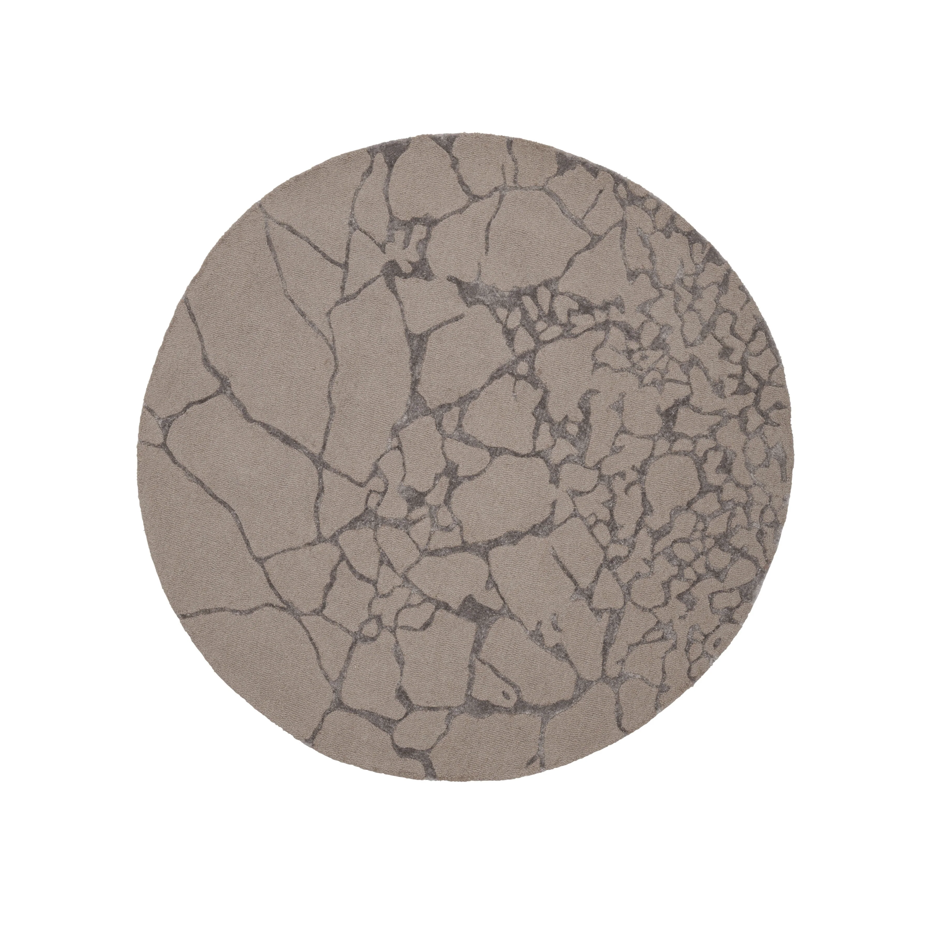 Dywan okrągły MARMO – STONE szary