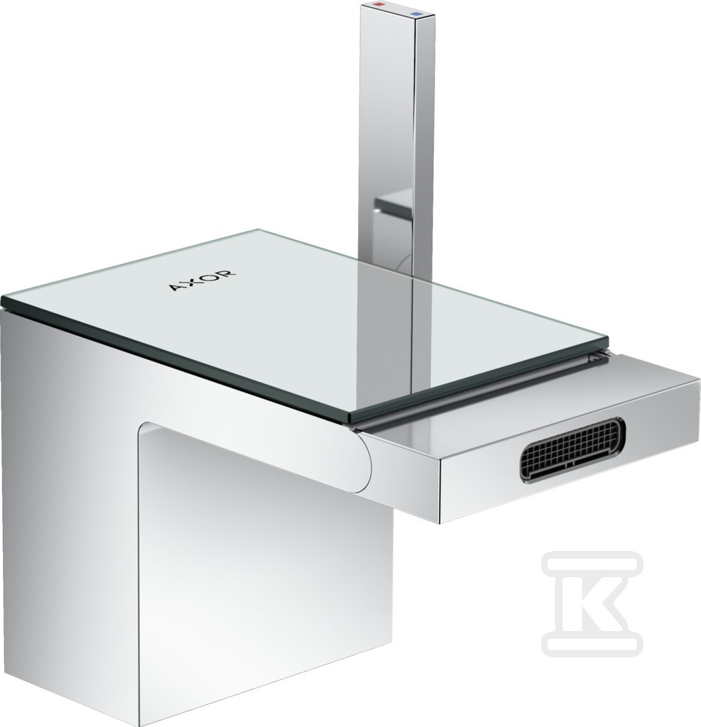 Bateria bidetowa AXOR MyEdition jednouchwytowa, z kompletem odpływowym Push-Open chrom 47210000