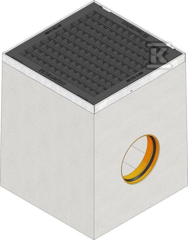 Studzienka FASERFIX POINT KS 40/40 1-częściowa z rusztem żeliwnym kratowym GUGI MW 15/25, klasa E 600 4700