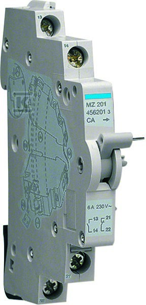 Styk pomocniczy do MCB, RCBO 1NO+1NC Ith=6A 230VAC MZ201