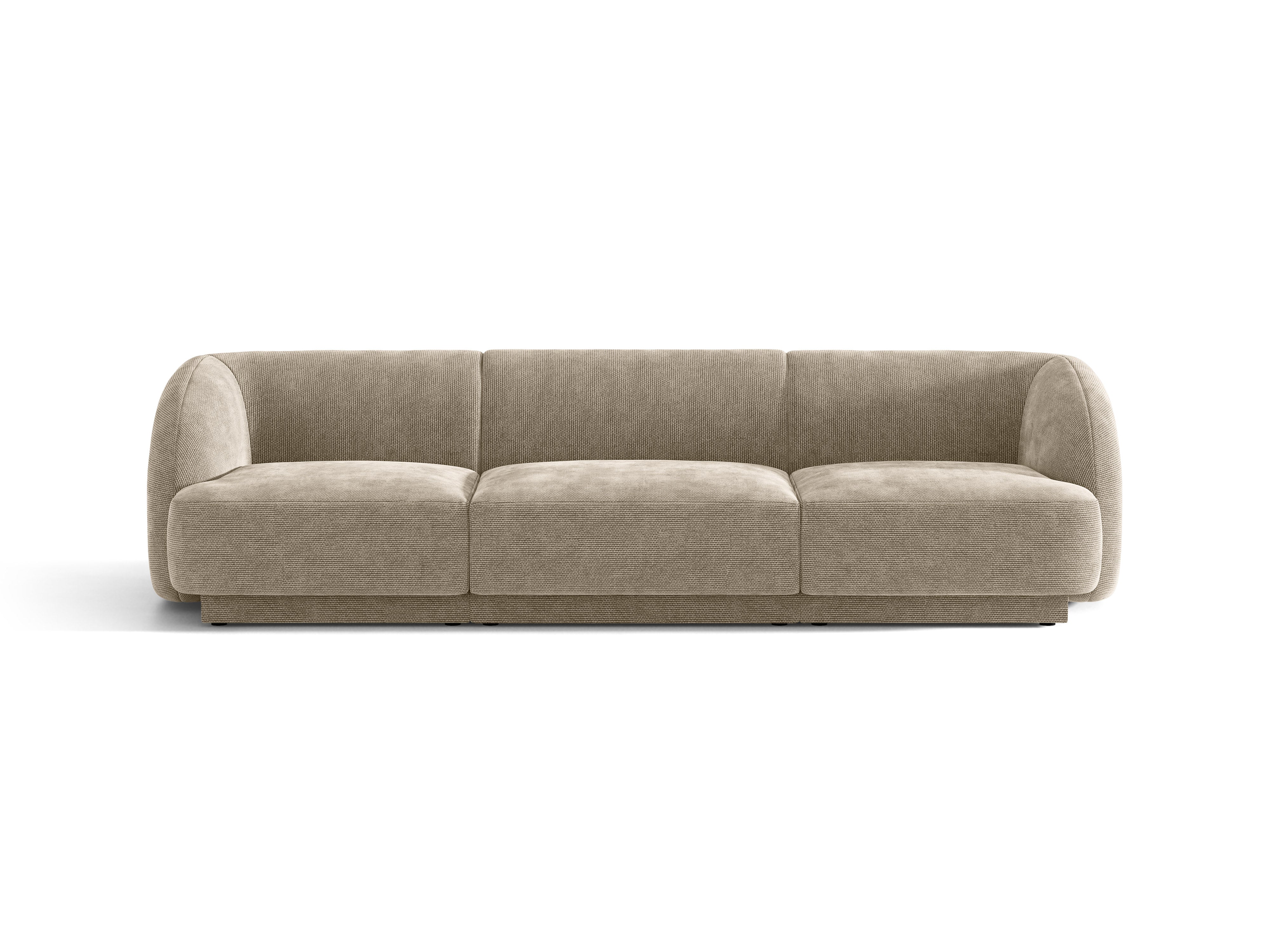 Sofa 3-osobowa MILEY beżowy szenil jedwabisty