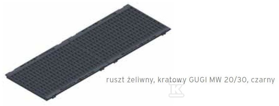 Ruszt żeliwny FASERFIX KS 300 kratowy GUGI MW 15/25, klasa E 600 14068