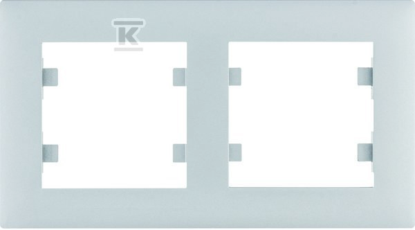 LUMINA Intense Ramka 2-krotna pozioma, srebrny WL5722