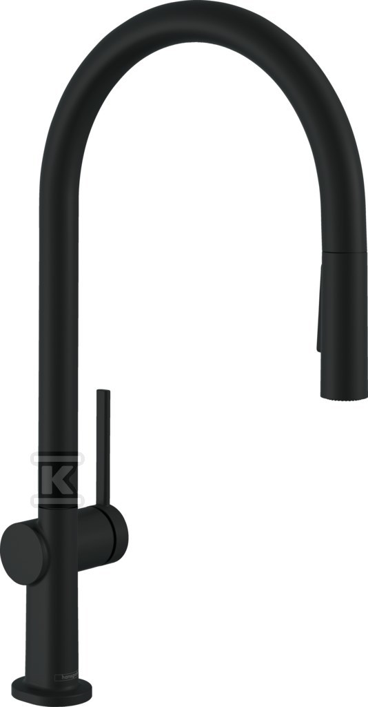 Bateria zlewozmywakowa Talis M54 jednouchwytowa 210, wyciągana wylewka, 2jet, sBox czarny mat 72801670