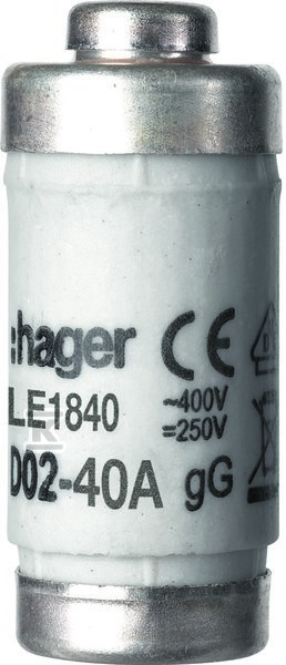 Wkładka topikowa D02 gG 40A 400VAC LE1840