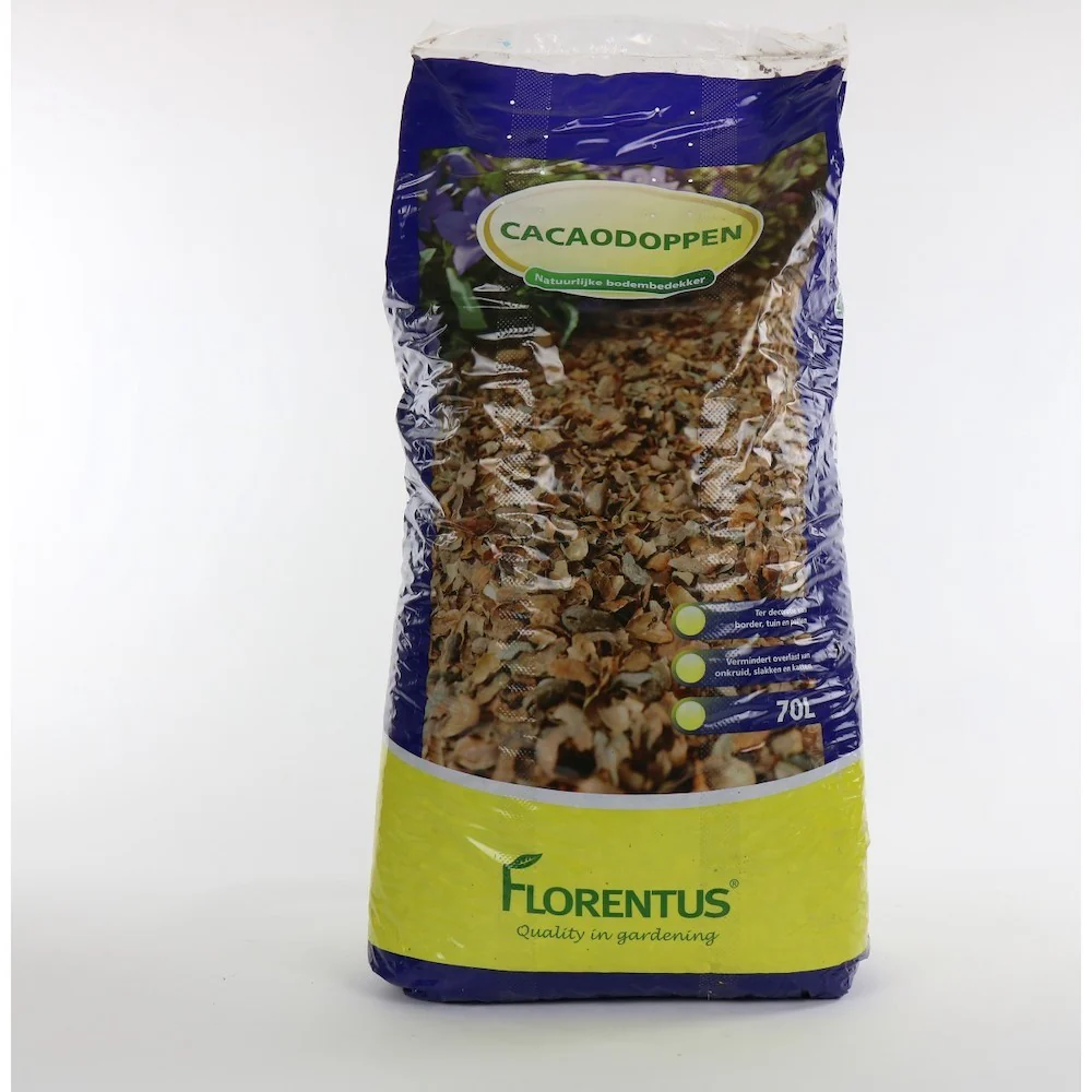 Mulci ORGANIC din coji de cacao – fertilizant organic pentru gradina