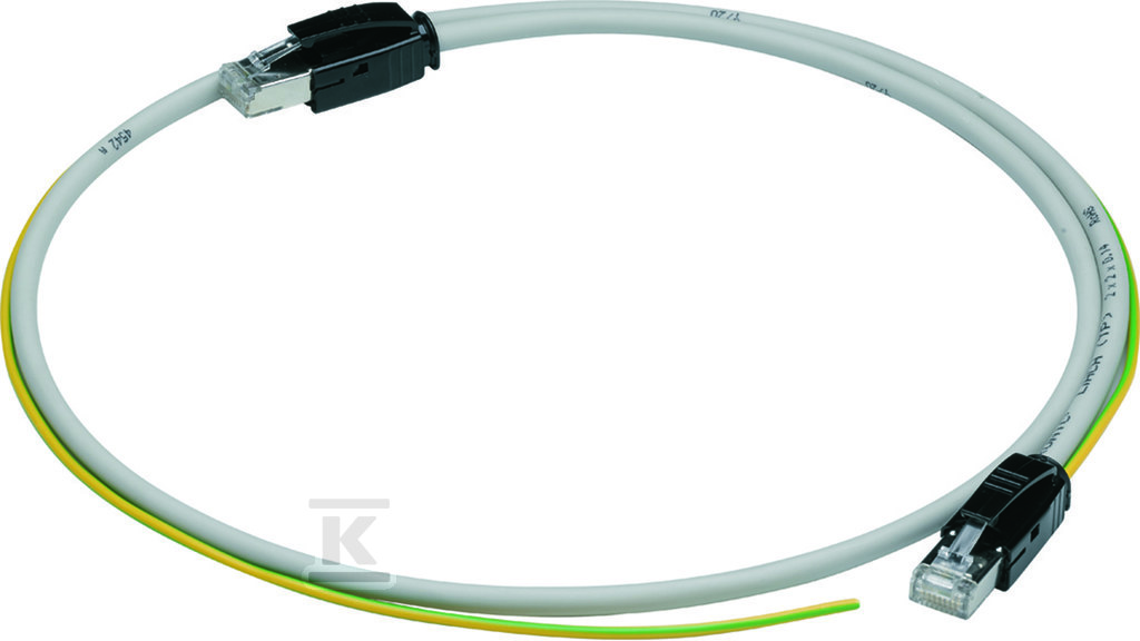 Kabel Modbus, 2 x RJ45 + uziemienie, 2m HTG472H