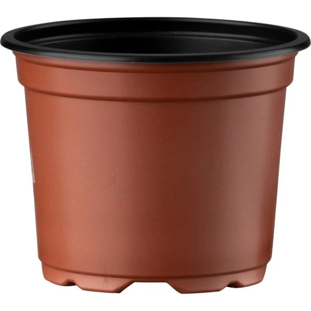 Ghiveci negru, plastic D11 cm (vol. 12 cm)