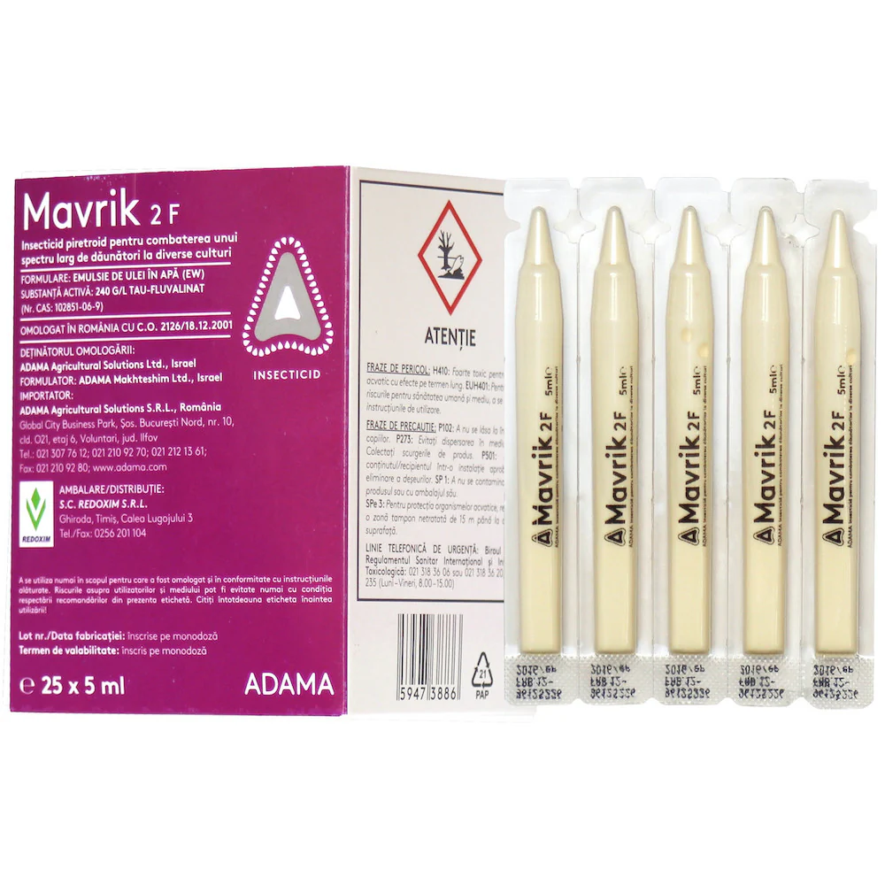 Mavrik 2F – insecticid de contact (lanosi, tripsi, afide)