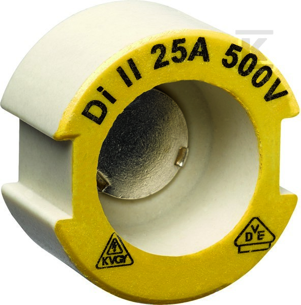 Wstawka kalibrująca D SII/E27 25A żółty LE27P25