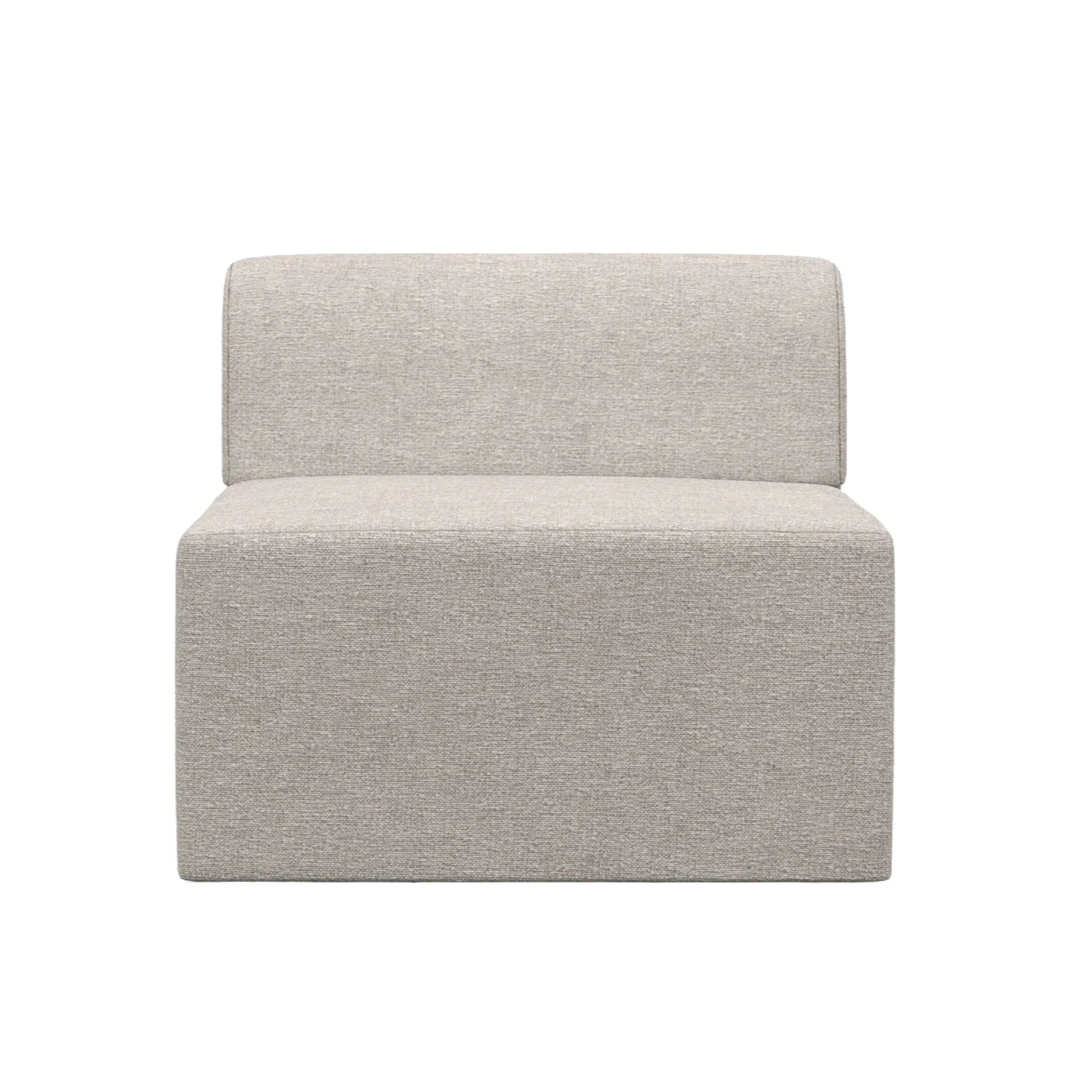 Sofa modułowa TORI – moduł środkowy jasnoszary