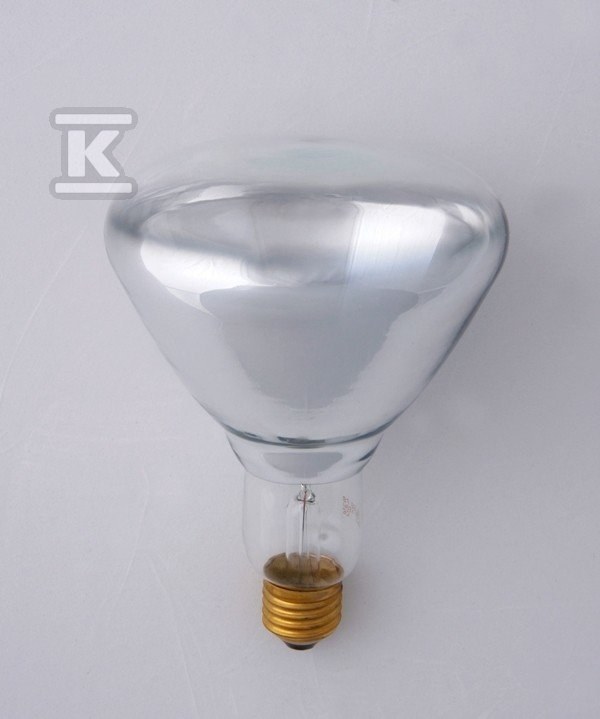 Promiennik podczerwieni E27 250W R125 230V szkło twarde z podwójnym odbłyśnikiem, przeźroczysty PRO-2696