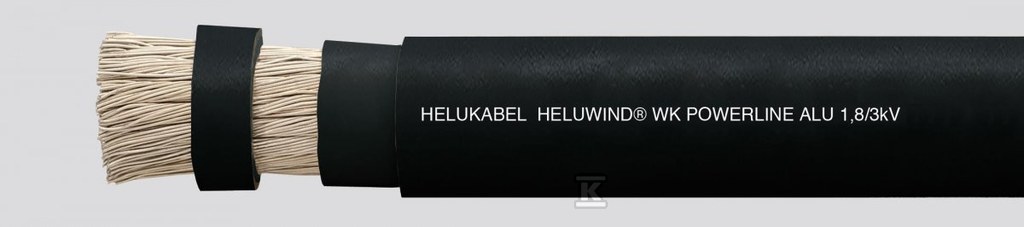 Przewód aluminiowy 1kV heluwind 1×185 do turbin wiatrowych 707647