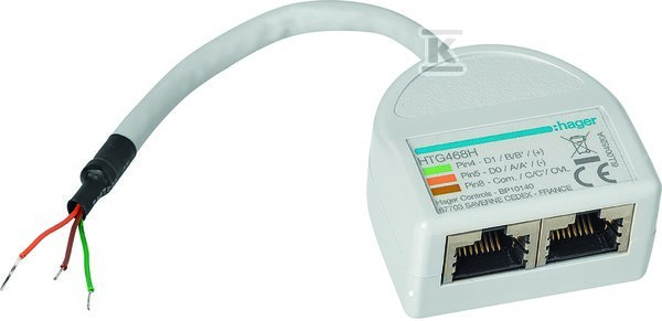 Rozdzielacz RJ45 bez wtyczki HTG468H
