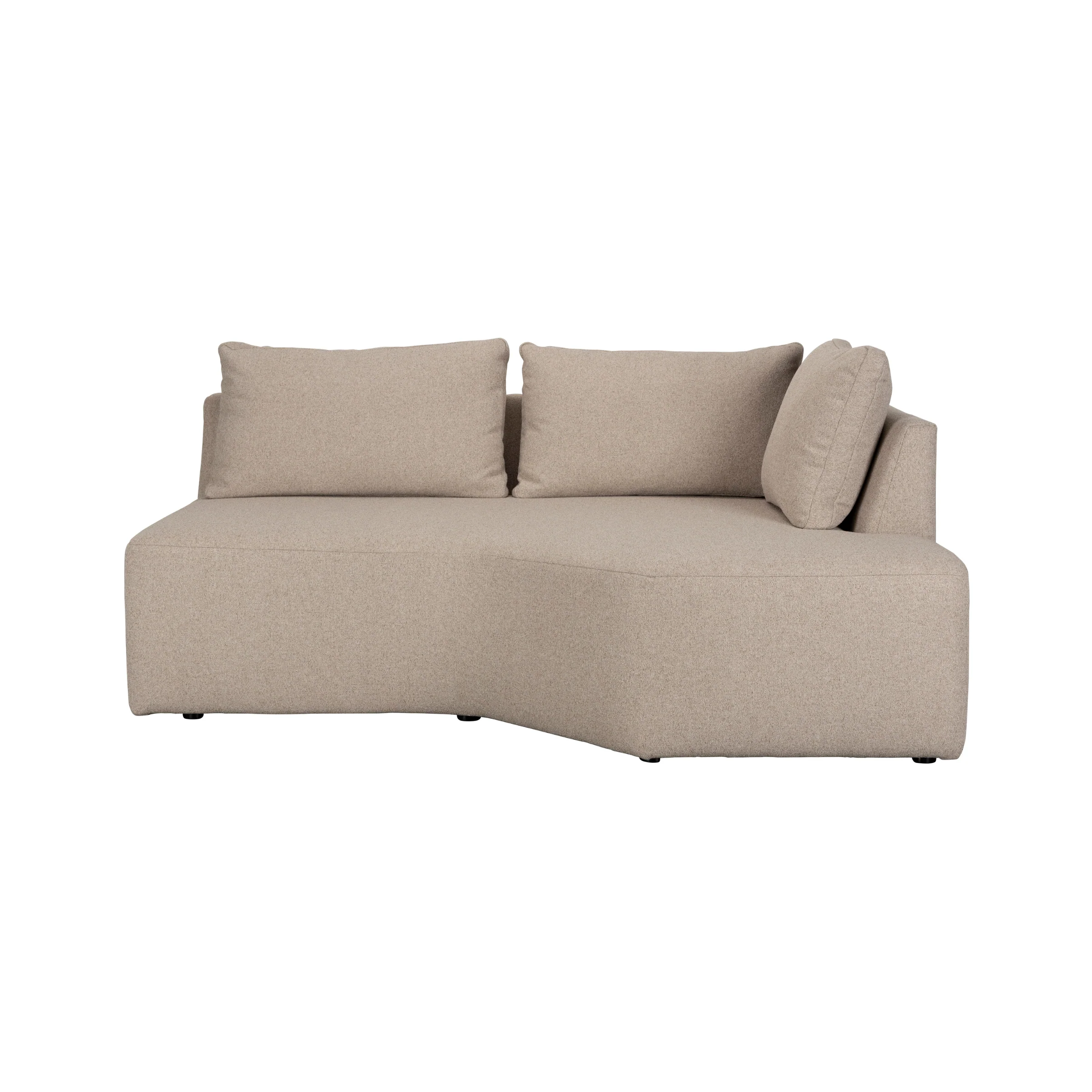 Sofa modułowa PROSPER – element końcowy prawostronny cappuccino