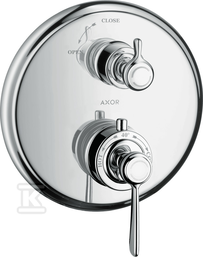 Bateria termostatyczna AXOR Montreux z zaworem odcinająco-przełączającym, montaż podtynkowy chrom 16801000
