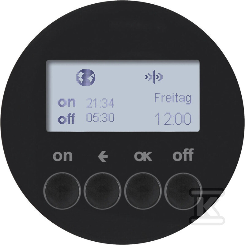 Łącznik czasowy czarny , quicklink, R.X/1930/GLAS KNX RF 85745231