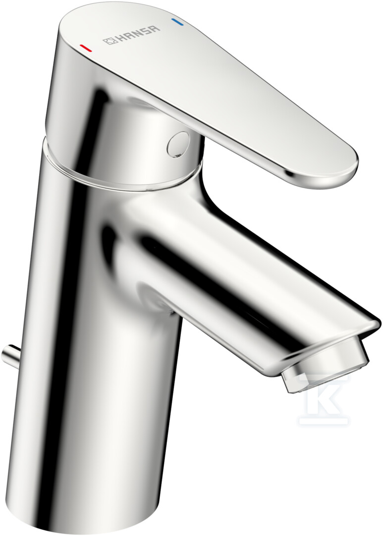 Bateria umywalkowa jednouchwytowa HANSAVANTIS, zasięg: 109 mm, dźwignia standardowa, Zawór spustowy dźwigniowy, kolor: chrom 52402263