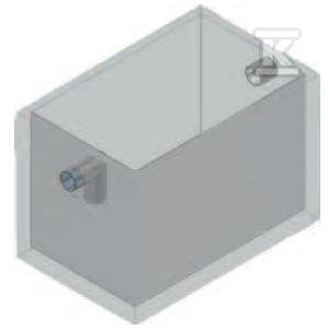 Osadnik betonowy AQUAFIX S 10000/0600 – pojemność osadnika 10000 l, króćce z PE 3101006P