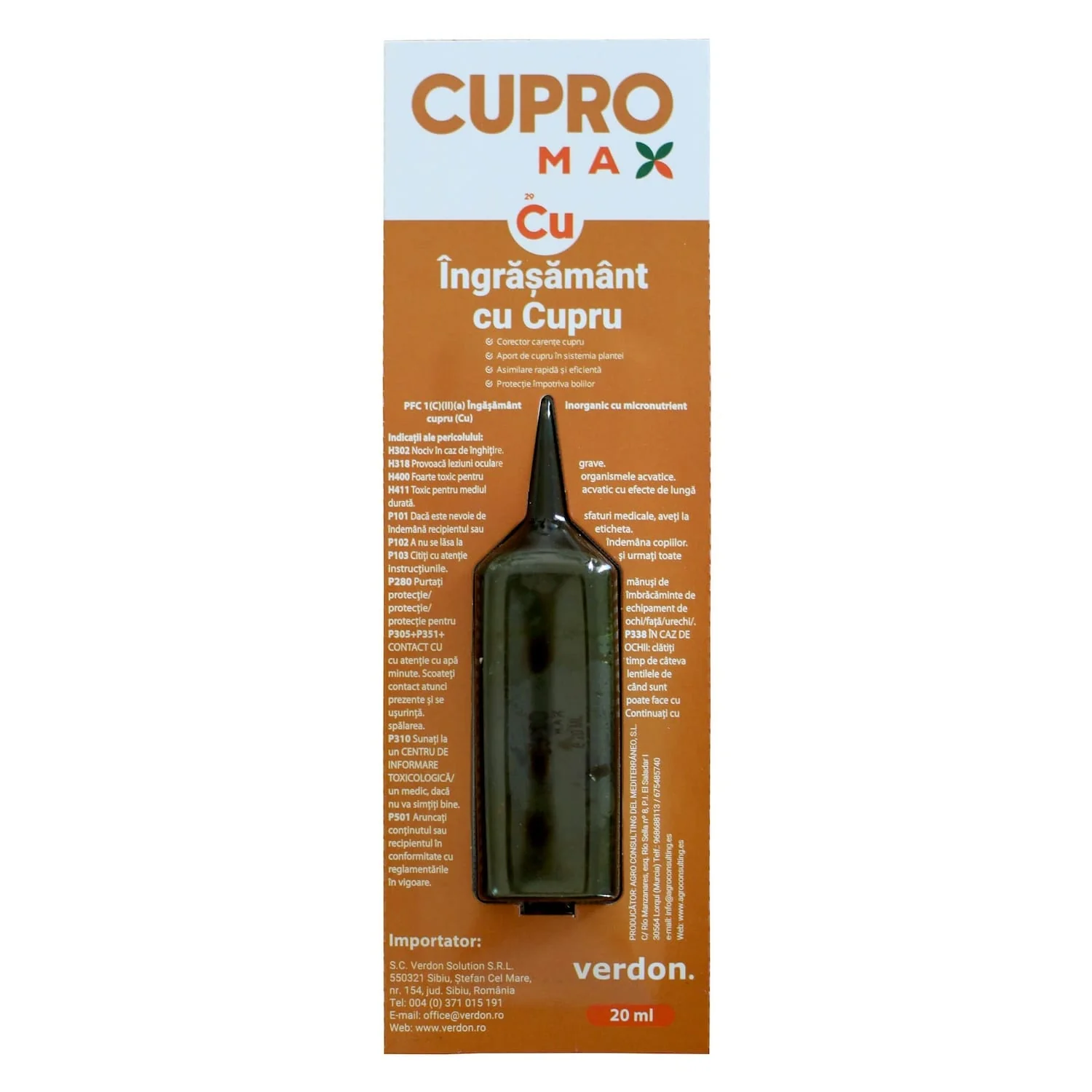Cupromax – Fertilizant foliar cu cupru sistemic
