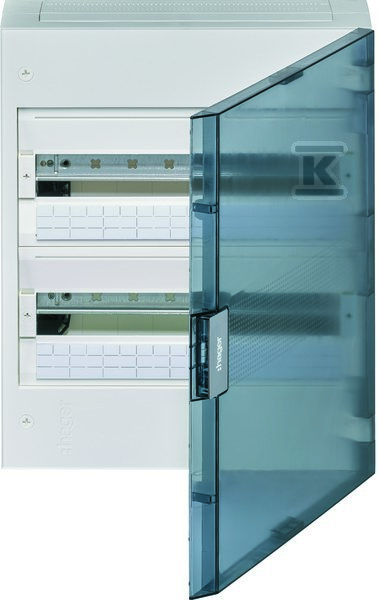 Rozdzielnica natynkowa 2x18M IP40, drzwi transparentne VB218TB
