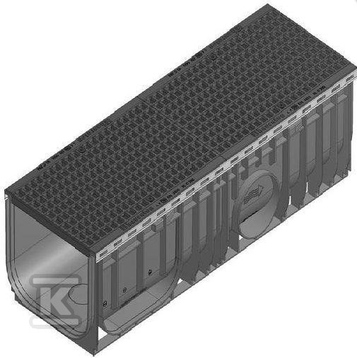 Korytko RECYFIX STANDARD 100, typ 0105, z rusztem żeliwnym, kratowym GUGI MW 15/25, kl. C 250 40264