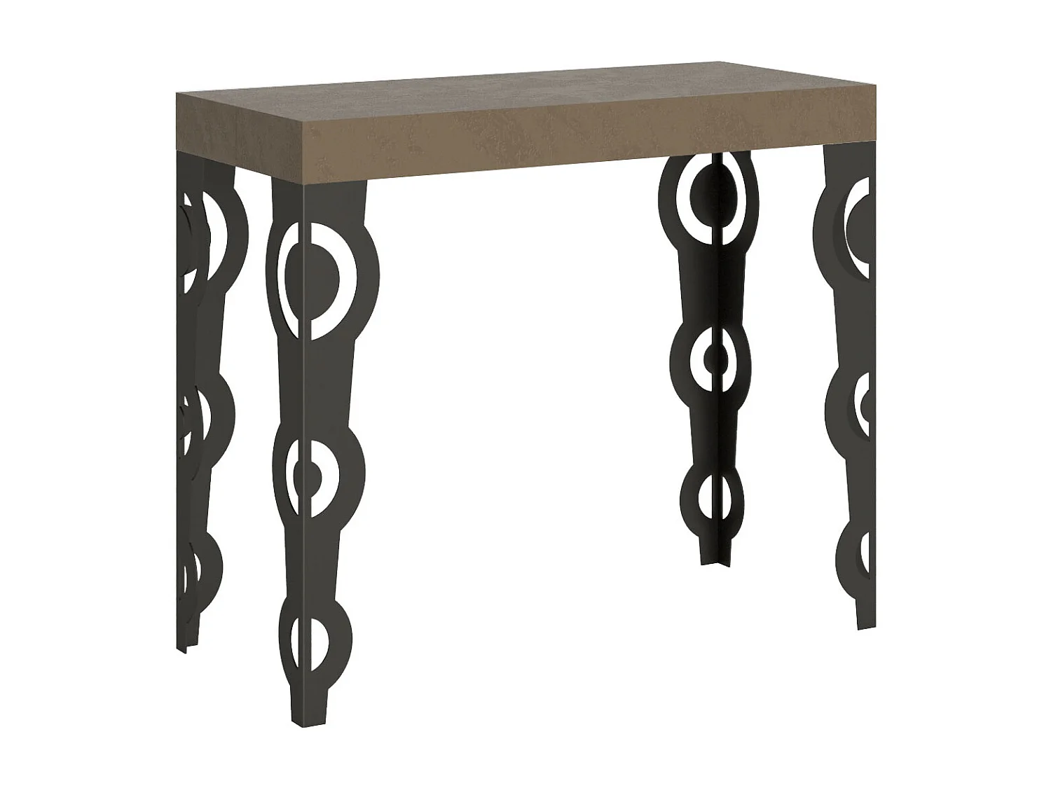 Karamay Premium rozkładany stół konsolowy w kolorze gołębiej szarości 90×40/300 cm 3781048