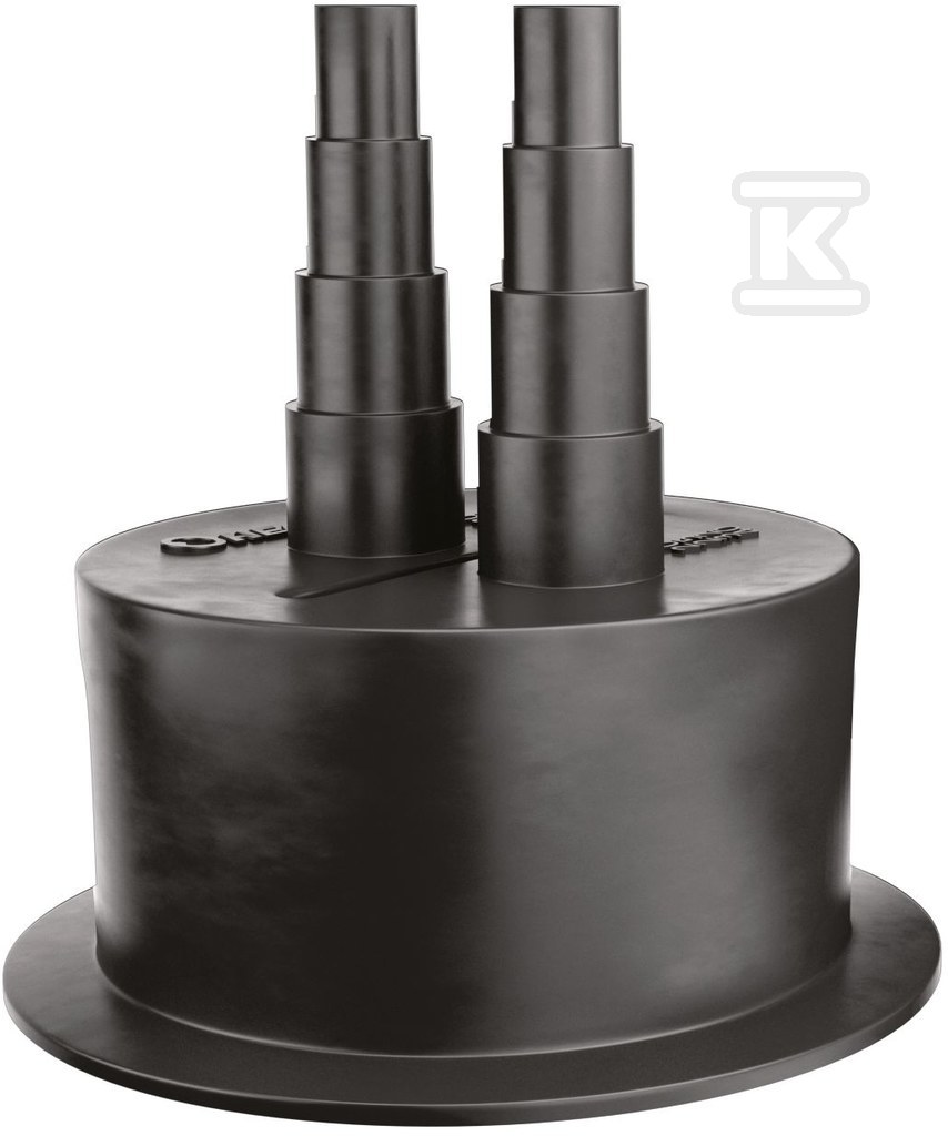 Końcówka ECD125/2 gumowa / END-CAP dla rur preizolowanych podwójnych d125mm (dn rur Pex 20-25-32 + 20-25-32) 70900012500T