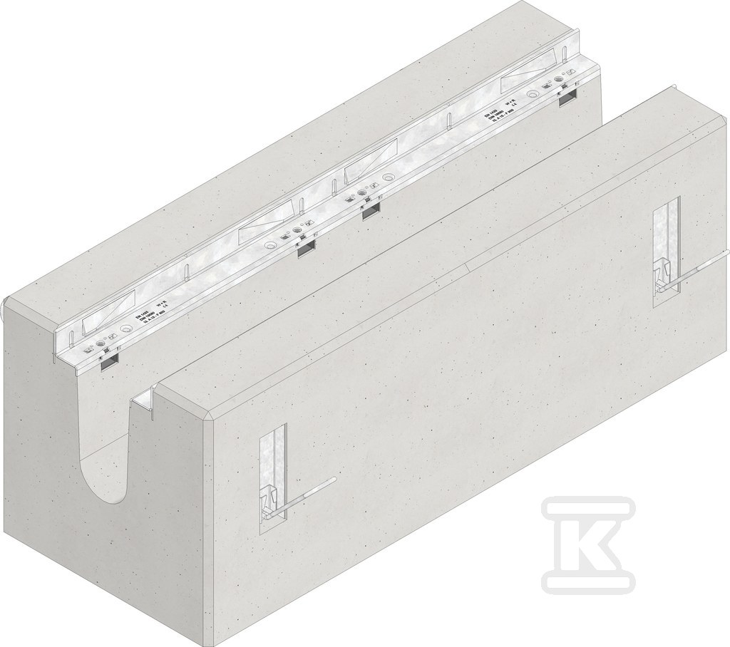 Element górny studzienki FASERFIX BIG BL 100, z 2 kotwami kulistymi, ramy ocynk., zbrojony 81795