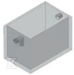 Osadnik betonowy AQUAFIX S 10000/0800 – pojemność osadnika 10000 l, króćce z PE 3101008P
