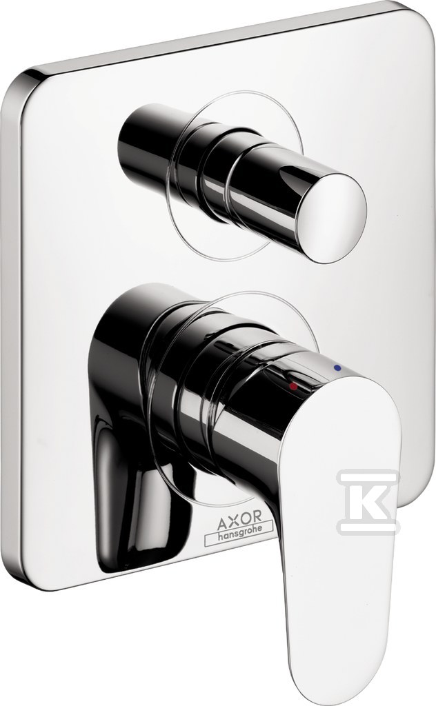 Bateria wannowa Hansgrohe Axor Citterio M jednouchwytowa montaż podtynkowy, element zewnętrzny chrom 34425000