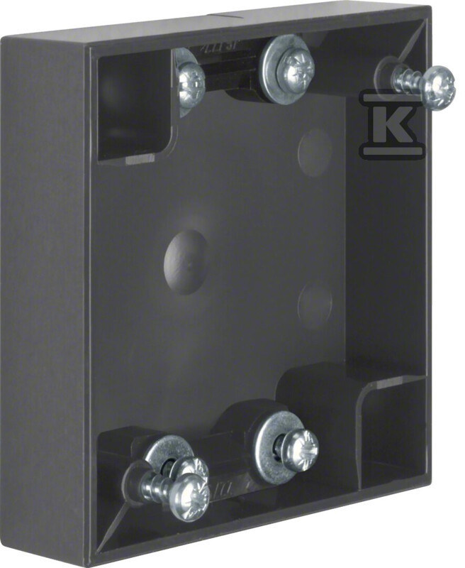 Puszka natynkowa 1-krotna płaska, antracyt, INTEGRO FLOW 911522565