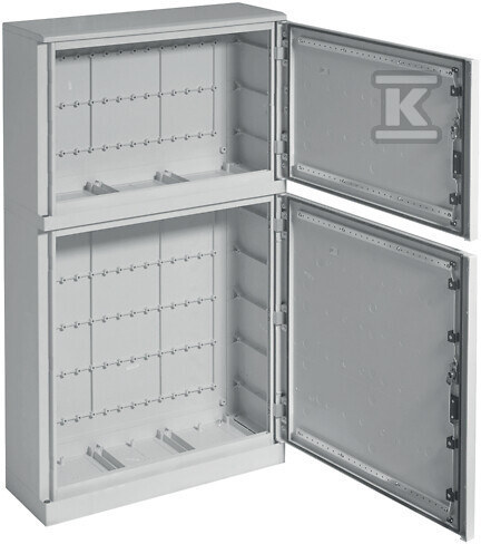 Obudowa poliester 1450x850x300 mm, IP65, PANEL-struct., stojąca, dwu-sekcyjna, drzwi pełne FL352B