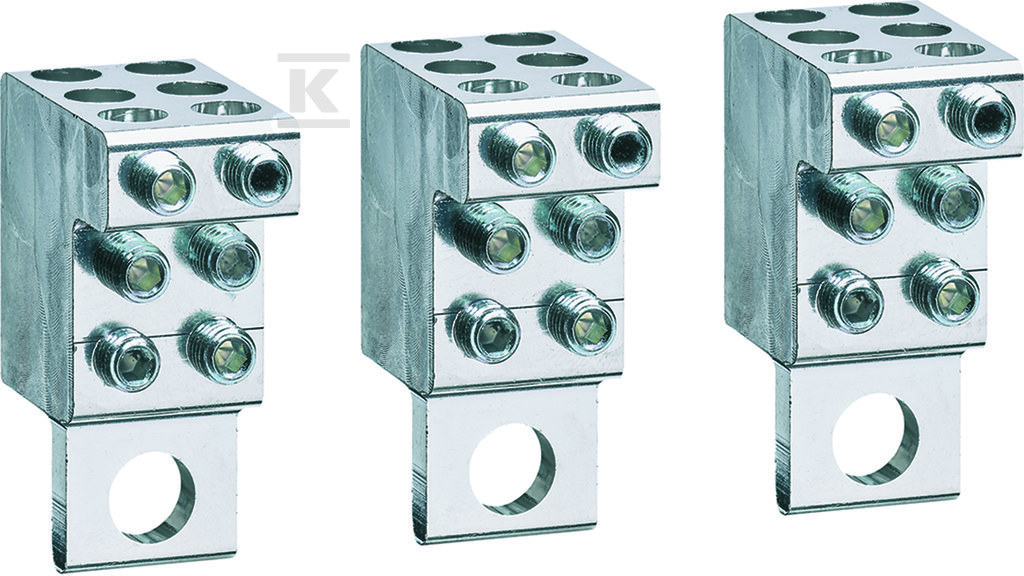 Zaciski P160 Cu/Al 3P 6×4-25 mm HYS155H