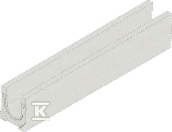 Korytko FASERFIX STANDARD E 100 typ 3, ze spadkiem 0,6% 6203