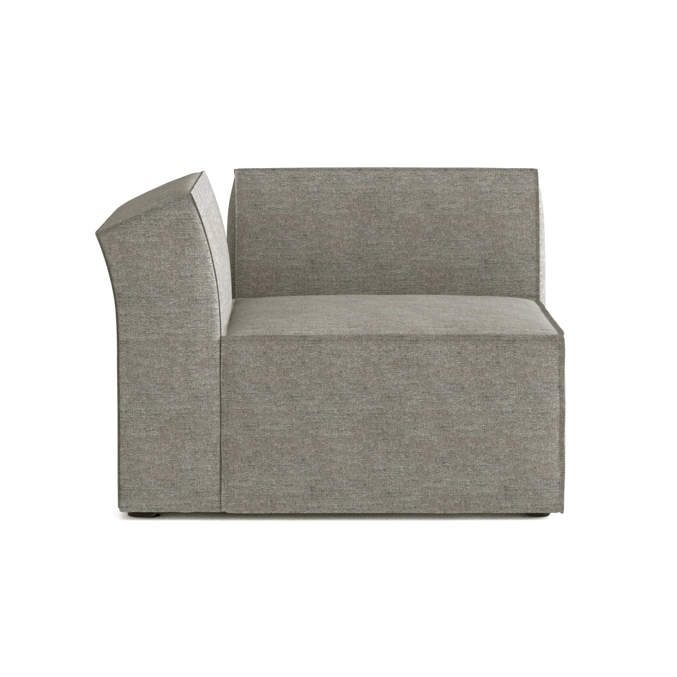 Sofa modułowa ANDO – moduł lewostronny szary