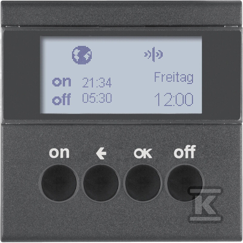 Łącznik czasowy do sterowników załączających i mechanizmów zasilających, antracyt, quicklink, B.X/S.1 KNX RF 85745285