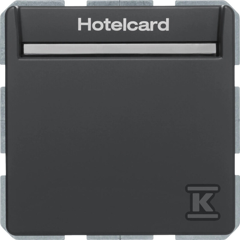 Łącznik przekaźnikowy na kartę hotelową, antracyt, aksamit, Q.X 16406096