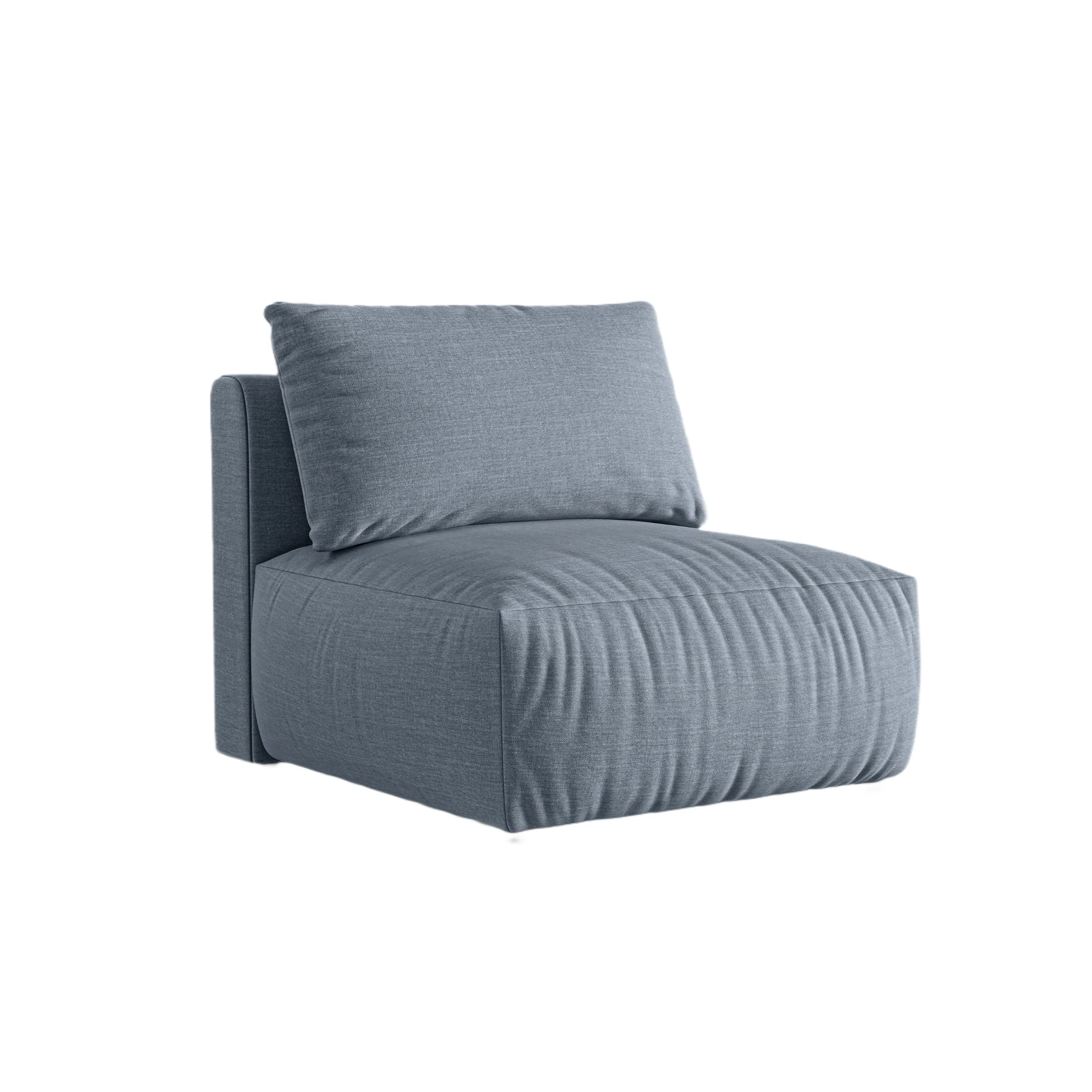 Sofa modułowa CHRIS – element środkowy jasnoniebieski szenil